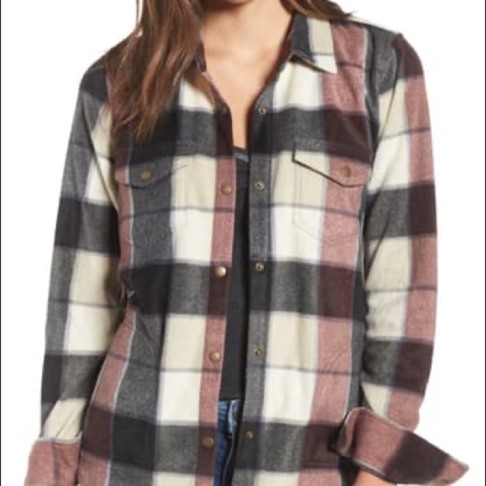 O’Neill plaid flannel shacket